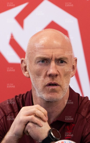 031225 - Rugby World Cup 2027 Pool Announcement  - Wales head coach Steve Tandy gives his reaction to the Rugby World Cup Pool draw during a media conference