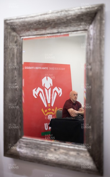 031225 - Rugby World Cup 2027 Pool Announcement  - Wales head coach Steve Tandy gives his reaction to the Rugby World Cup Pool draw during a media conference