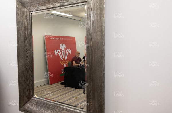 031225 - Rugby World Cup 2027 Pool Announcement  - Wales head coach Steve Tandy gives his reaction to the Rugby World Cup Pool draw during a media conference