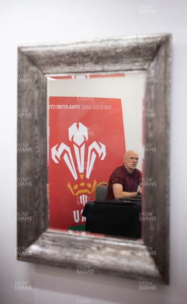 031225 - Rugby World Cup 2027 Pool Announcement  - Wales head coach Steve Tandy gives his reaction to the Rugby World Cup Pool draw during a media conference