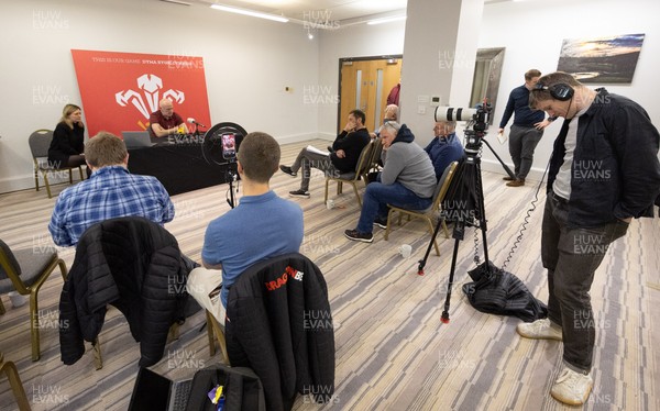 031225 - Rugby World Cup 2027 Pool Announcement  - Wales head coach Steve Tandy gives his reaction to the Rugby World Cup Pool draw during a media conference