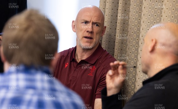 031225 - Rugby World Cup 2027 Pool Announcement  - Wales head coach Steve Tandy gives his reaction to the Rugby World Cup Pool draw during a media conference