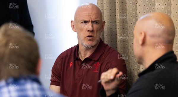 031225 - Rugby World Cup 2027 Pool Announcement  - Wales head coach Steve Tandy gives his reaction to the Rugby World Cup Pool draw during a media conference