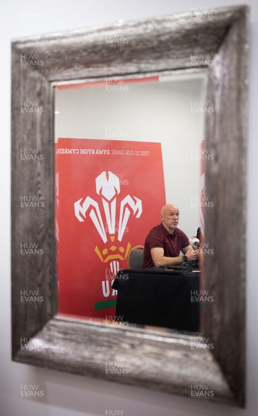 031225 - Rugby World Cup 2027 Pool Announcement  - Wales head coach Steve Tandy gives his reaction to the Rugby World Cup Pool draw during a media conference
