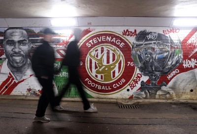 091225 - Stevenage FC v Cardiff City - SkyBet League One - General View outside the Lamex Stadium