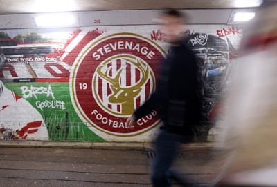 091225 - Stevenage FC v Cardiff City - SkyBet League One - General View outside the Lamex Stadium