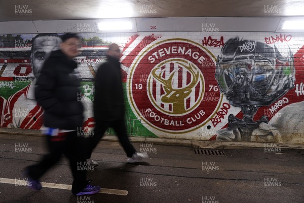 091225 - Stevenage FC v Cardiff City - SkyBet League One - General View outside the Lamex Stadium
