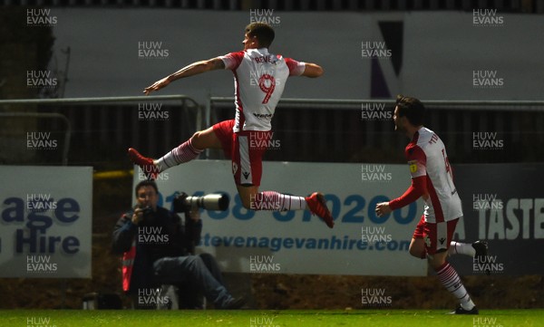 010119 - Stevenage v Newport County - SkyBet League 2 - Alex Revell of Stevenage celebrates goal