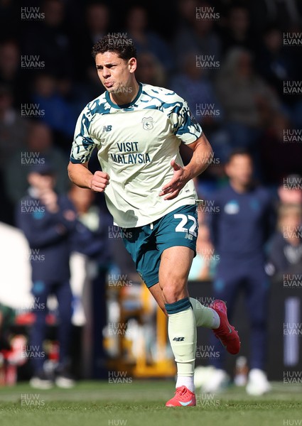 130925 - Stockport County v Cardiff City - Sky Bet League 1 - Yousef Saleh of Cardiff