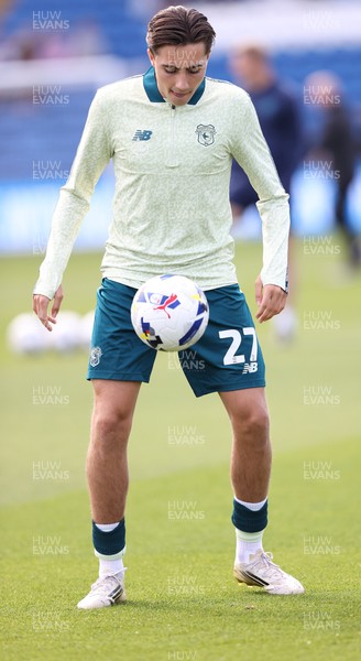 130925 - Stockport County v Cardiff City - Sky Bet League 1 - Joel Colwill of Cardiff