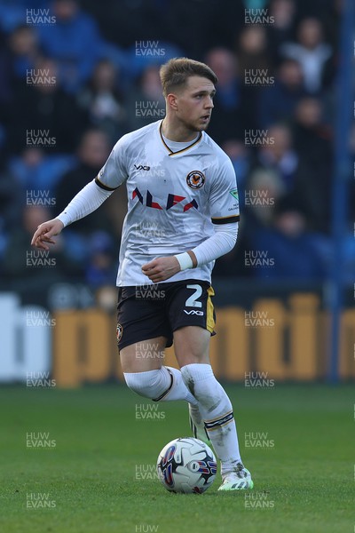 090324 - Stockport County v Newport County - Sky Bet League 2 - Lewis Payne of Newport County
