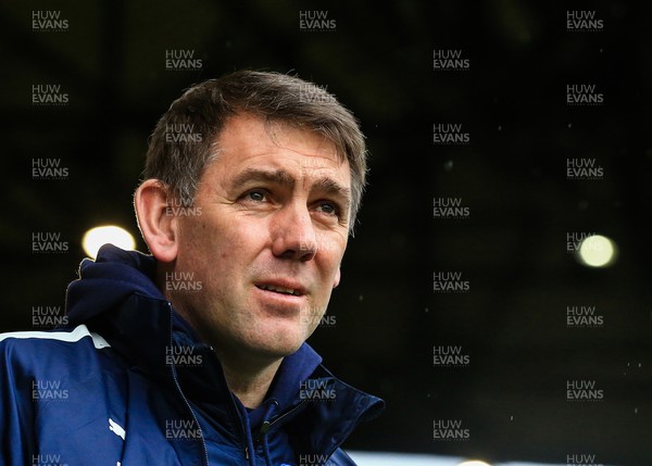 100423 - Stockport County v Newport County - Sky Bet League 2 - Stockport County Manager Dave Challinor
