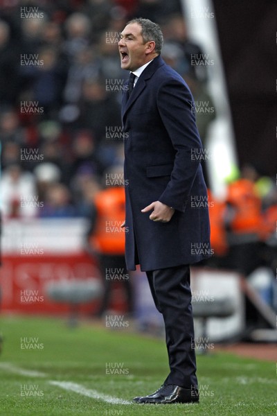 021217 - Stoke City v Swansea City, Premier League - Swansea City Manager Paul Clement during the match
