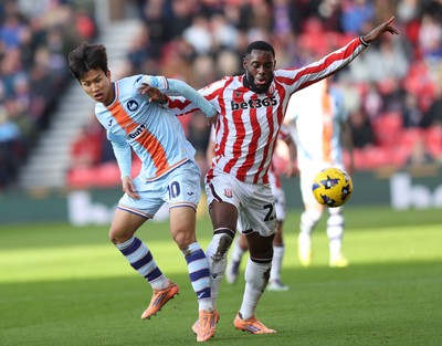 131225 - Stoke City v Swansea City - Sky Bet Championship - Eom Ji-sung of Swansea and Junior Tchamadeu of Stoke