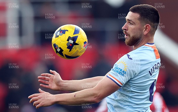 131225 - Stoke City v Swansea City - Sky Bet Championship - Zan Vipotnik of Swansea