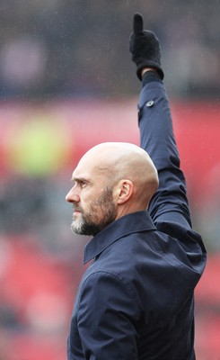 150225 - Stoke City v Swansea City - Sky Bet Championship - Swansea manager Luke Williams