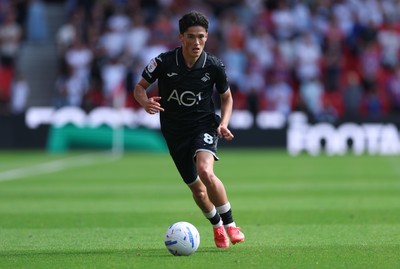 150826 - Stoke City v Swansea City, EFL Sky Bet Championship - Elijah Just of Swansea City