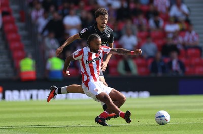 150826 - Stoke City v Swansea City, EFL Sky Bet Championship - Sorba Thomas of Stoke City plays the ball