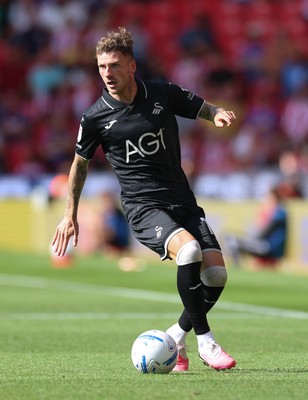 150826 - Stoke City v Swansea City, EFL Sky Bet Championship - Josh Tymon of Swansea City