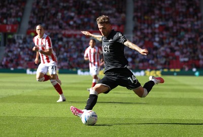 150826 - Stoke City v Swansea City, EFL Sky Bet Championship - Josh Tymon of Swansea City