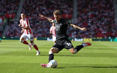 150826 - Stoke City v Swansea City, EFL Sky Bet Championship - Josh Tymon of Swansea City
