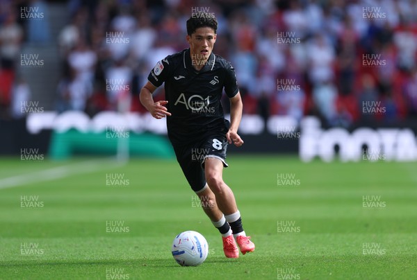 150826 - Stoke City v Swansea City, EFL Sky Bet Championship - Elijah Just of Swansea City