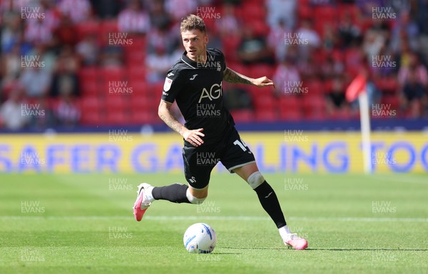 150826 - Stoke City v Swansea City, EFL Sky Bet Championship - Josh Tymon of Swansea City
