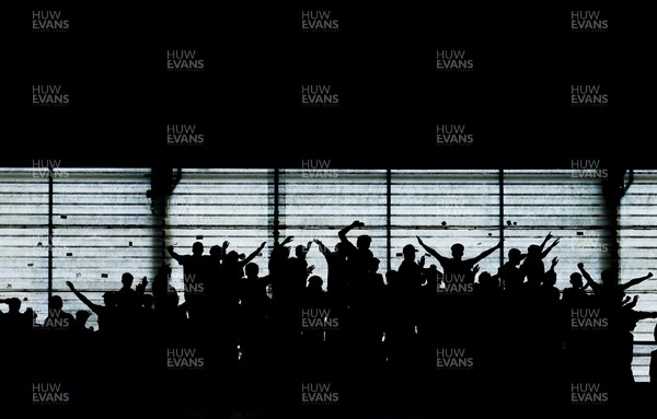 150826 - Stoke City v Swansea City, EFL Sky Bet Championship - Swansea City fans at the Bet365 Stadium as Swansea win their opening league match of the season