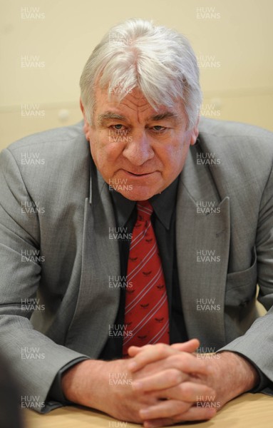 12.03.09 - Wales Rugby Scarlets Chief Executive Stuart Gallacher who has announced he will retire from the Llanelli based region at the end of the season 