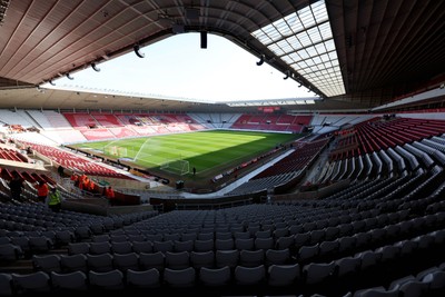 080325 - Sunderland v Cardiff City - Sky Bet Championship - A general view of Stadium of Light interior prior to kick off