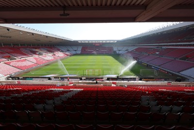 080325 - Sunderland v Cardiff City - Sky Bet Championship - A general view of Stadium of Light interior prior to kick off