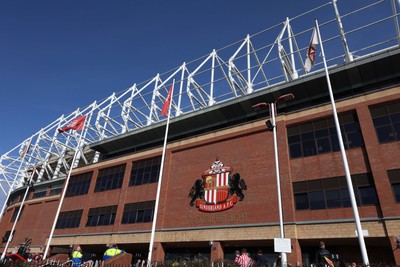 080325 - Sunderland v Cardiff City - Sky Bet Championship - A general view of Stadium of Light exterior prior to kick off