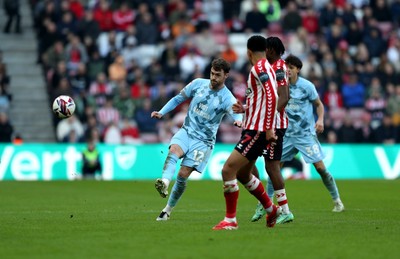 080325 - Sunderland v Cardiff City - Sky Bet Championship - Calum Chambers of Cardiff City