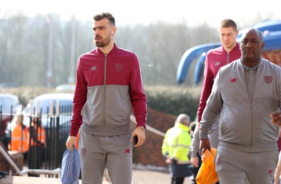 080325 - Sunderland v Cardiff City - Sky Bet Championship - The Cardiff City team arrive