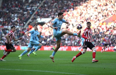 080325 - Sunderland v Cardiff City - Sky Bet Championship - Rubin Colwill of Cardiff City