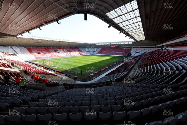 080325 - Sunderland v Cardiff City - Sky Bet Championship - A general view of Stadium of Light interior prior to kick off