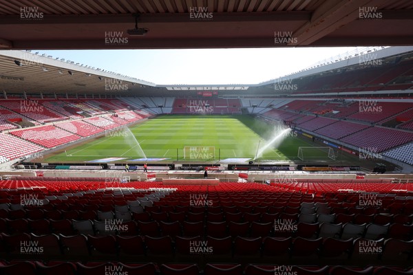 080325 - Sunderland v Cardiff City - Sky Bet Championship - A general view of Stadium of Light interior prior to kick off