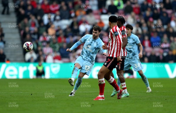 080325 - Sunderland v Cardiff City - Sky Bet Championship - Calum Chambers of Cardiff City