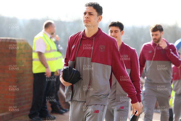 080325 - Sunderland v Cardiff City - Sky Bet Championship - The Cardiff City team arrive