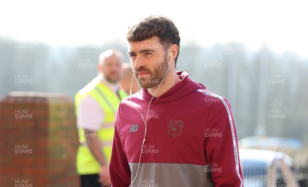 080325 - Sunderland v Cardiff City - Sky Bet Championship - The Cardiff City team arrive