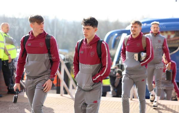 080325 - Sunderland v Cardiff City - Sky Bet Championship - The Cardiff City team arrive