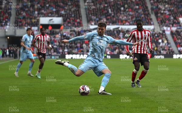 080325 - Sunderland v Cardiff City - Sky Bet Championship - Calum Chambers of Cardiff City