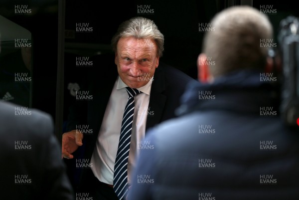 230917 - Sunderland v Cardiff City - Sky Bet Championship - Cardiff City manager Neil Warnock arrives at the stadium