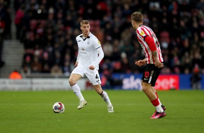 140123 - Sunderland v Swansea City - Sky Bet Championship -  Jay Fulton of Swansea City