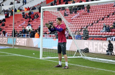 140123 - Sunderland v Swansea City - Sky Bet Championship - Swansea City players warm up