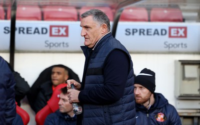 140123 - Sunderland v Swansea City - Sky Bet Championship - Sunderland head coach Tony Mowbray