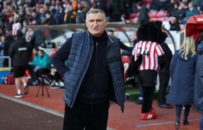 140123 - Sunderland v Swansea City - Sky Bet Championship - Sunderland head coach Tony Mowbray