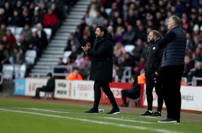 140123 - Sunderland v Swansea City - Sky Bet Championship - Swansea City head coach Russell Martin