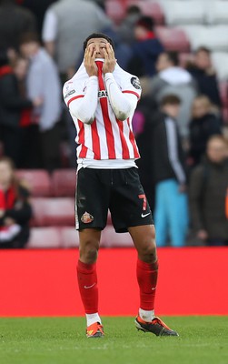 240224 - Sunderland v Swansea City - Sky Bet Championship - Jobe Bellingham of Sunderland AFC reaction at the end of the match