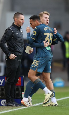 240224 - Sunderland v Swansea City - Sky Bet Championship - Ronald of Swansea comes off in the 2nd half to be replaced by Oli Cooper of Swansea